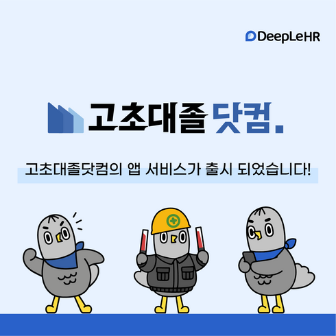 📢 고초대졸닷컴 앱 서비스 출시